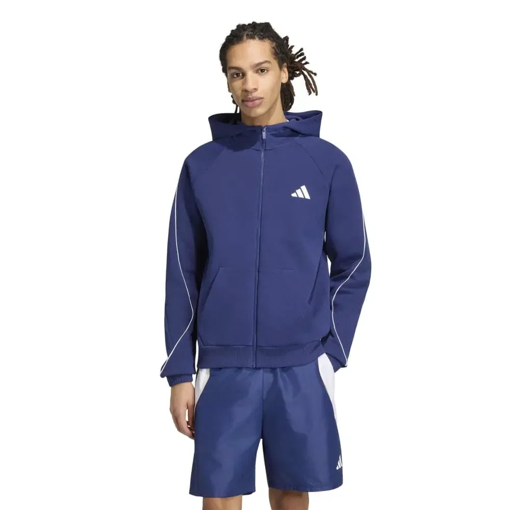 Мужской худи с принтом Stadium Small Logo Adidas, Blue