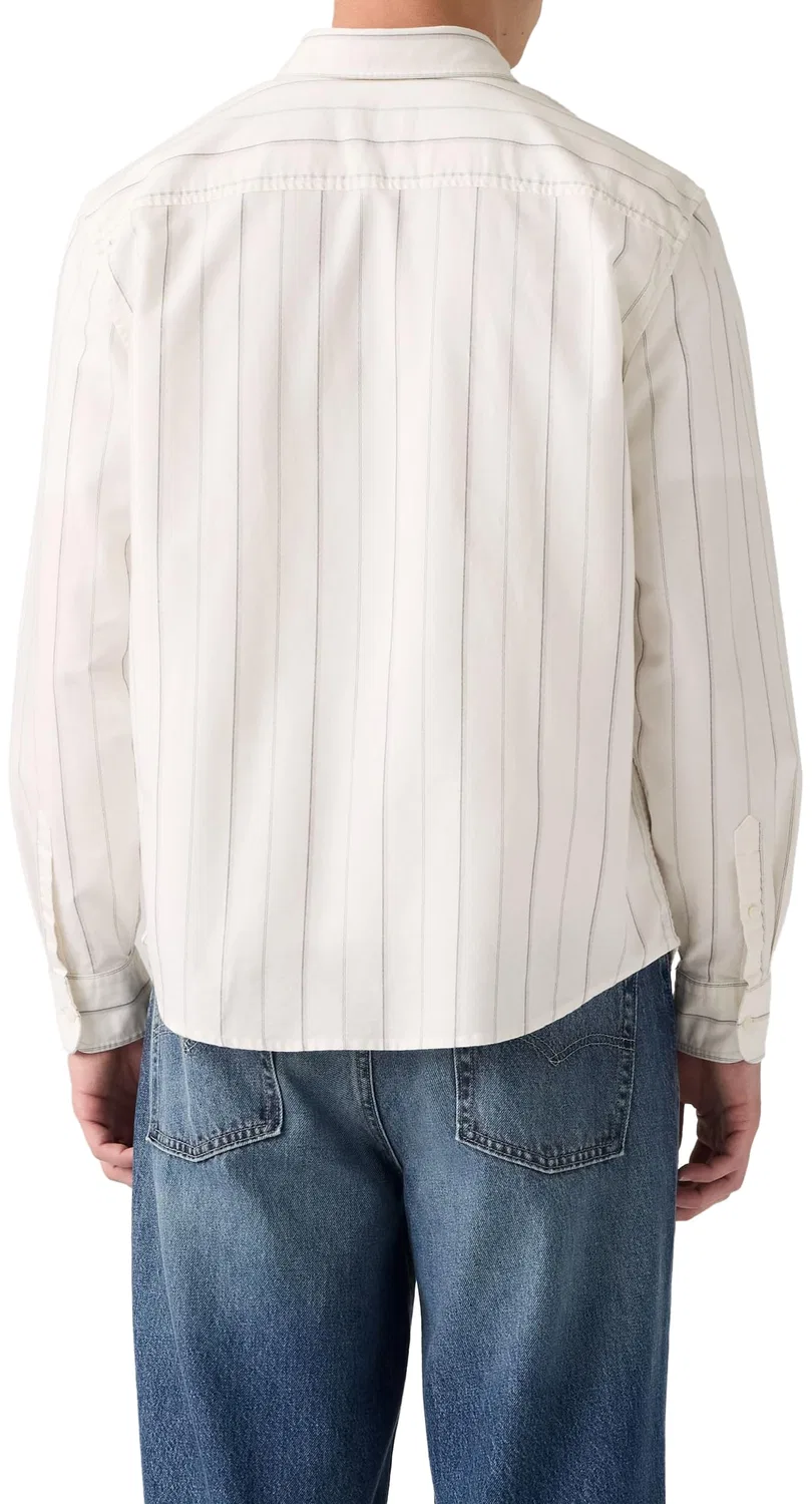 Мужская рубашка с длинным рукавом Levi's, Oisin Stripe Cloud Dancer — фото 4