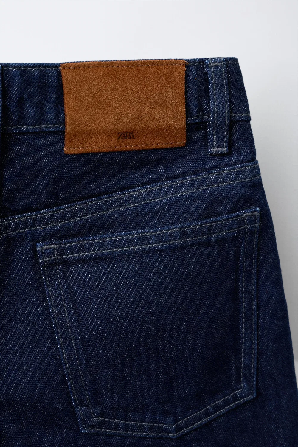 Длинные джинсовые шорты-бермуды ZARA, Blue — фото 4