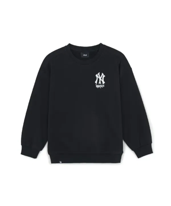 Свитшот с принтом Street Basic, Mlb Kids, черный — фото 3
