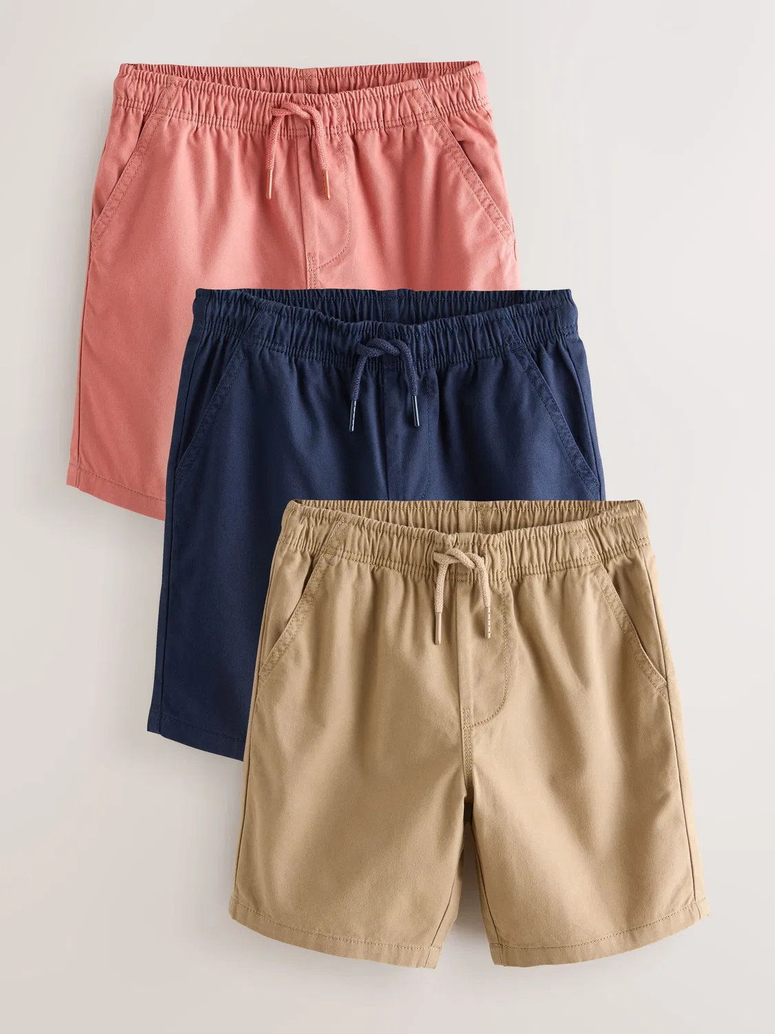 Шорты 3-Pack, Tan/Navy Blue/Blush Next