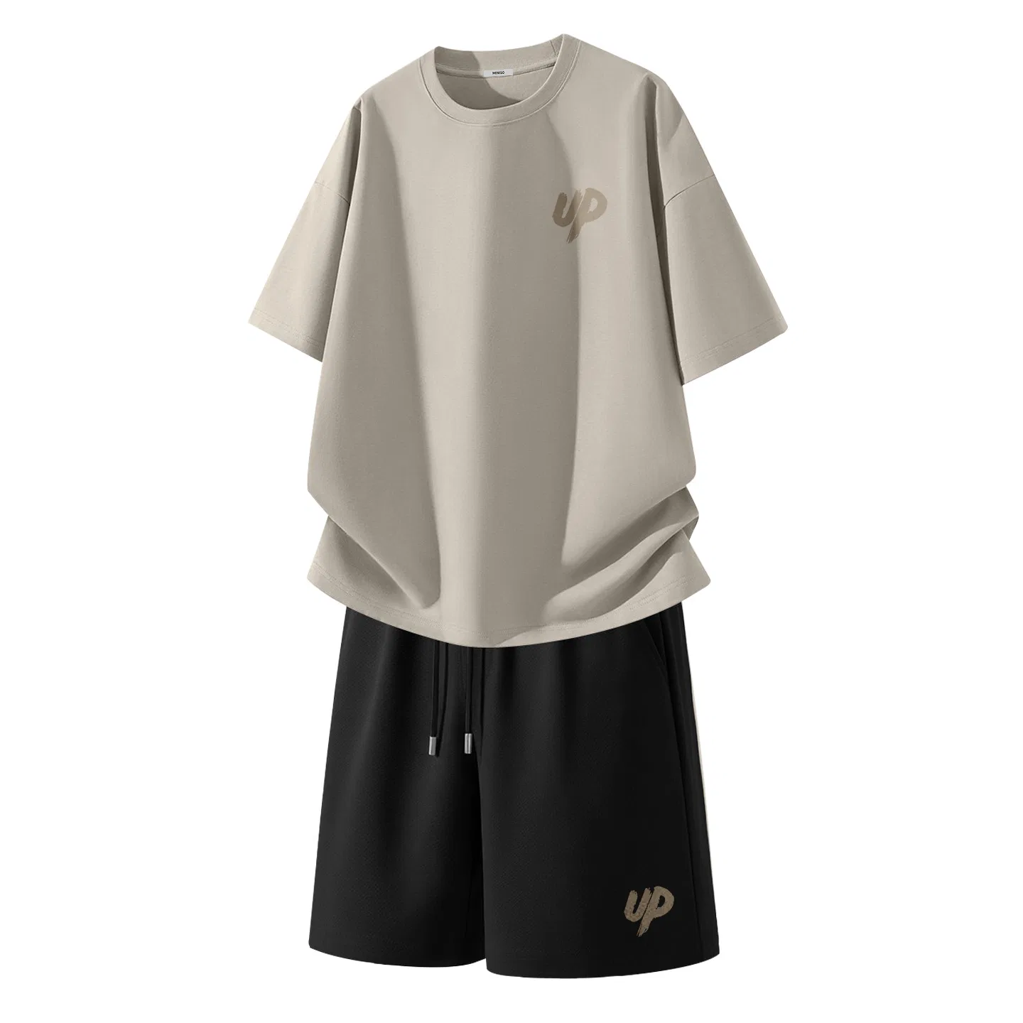 Детский комплект спортивной одежды из 2 предметов хлопковый MINISO, Sand Black
