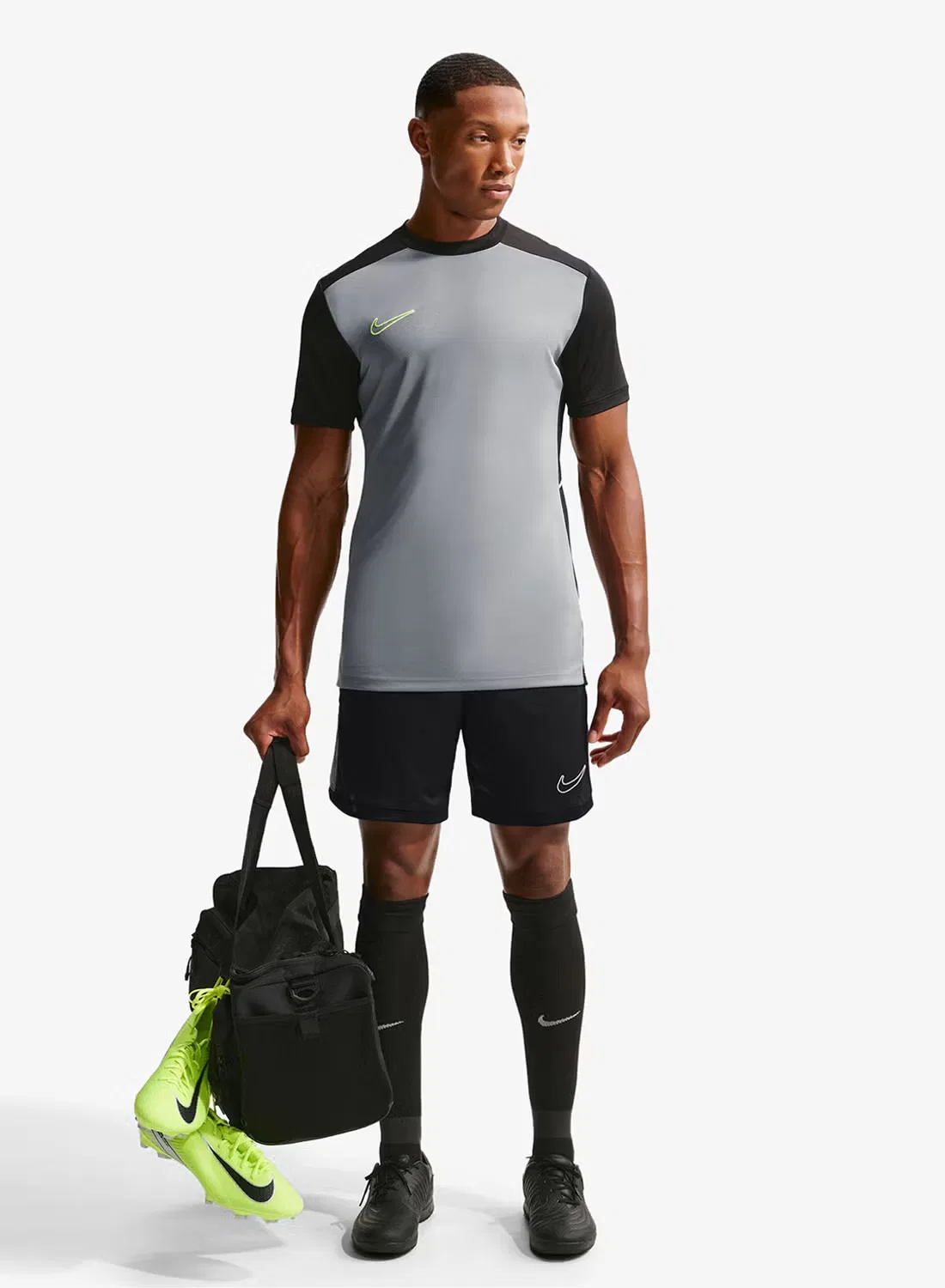 Шорты спортивные с технологией Dri-Fit Academy Nike, черный — фото 4