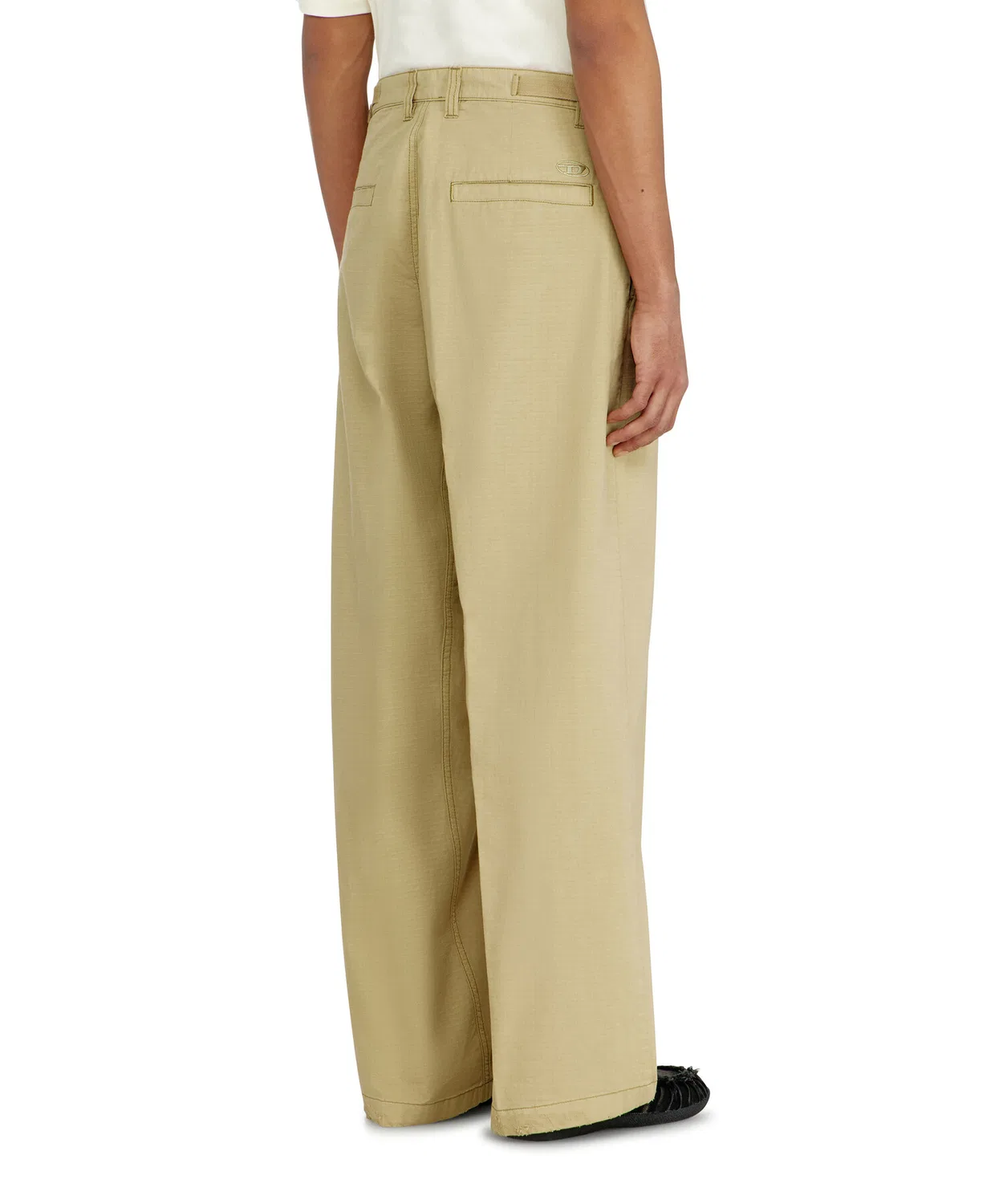 Мужские хлопковые брюки свободного кроя P-BALL DIESEL, Beige — фото 2