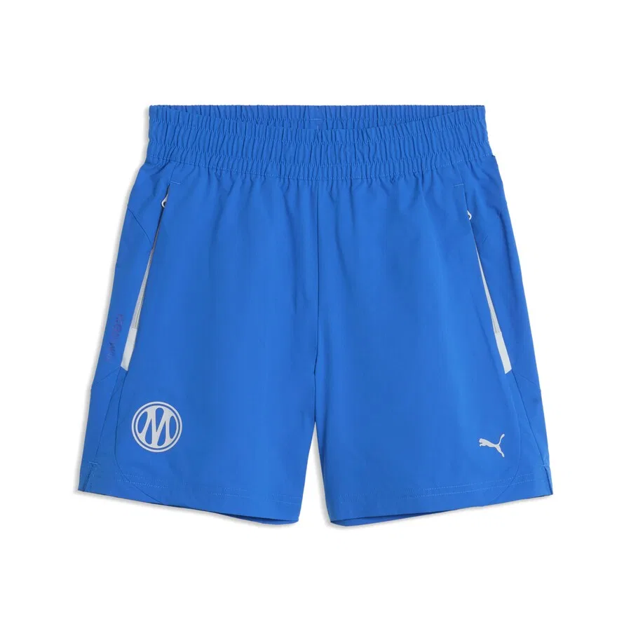 Спортивные брюки PUMA свободного кроя 'Olympique De Marseille Pumatech' королевского синего цвета