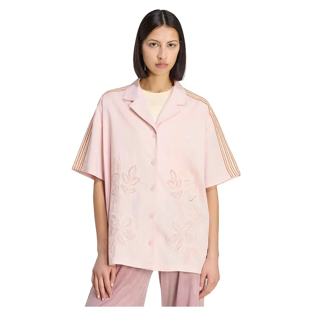 Рубашка с коротким рукавом Resort Adidas Originals, розовый