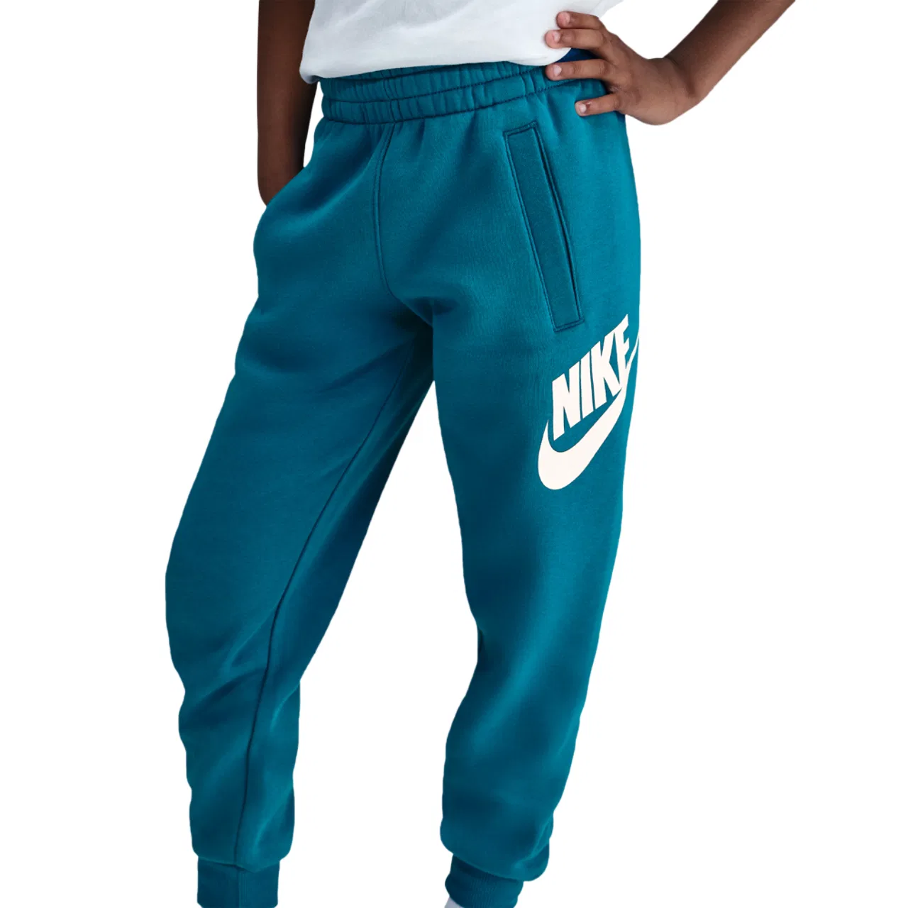 Брюки для мальчиков Club Fleece Joggers Nike, цвет Green Abyss/White