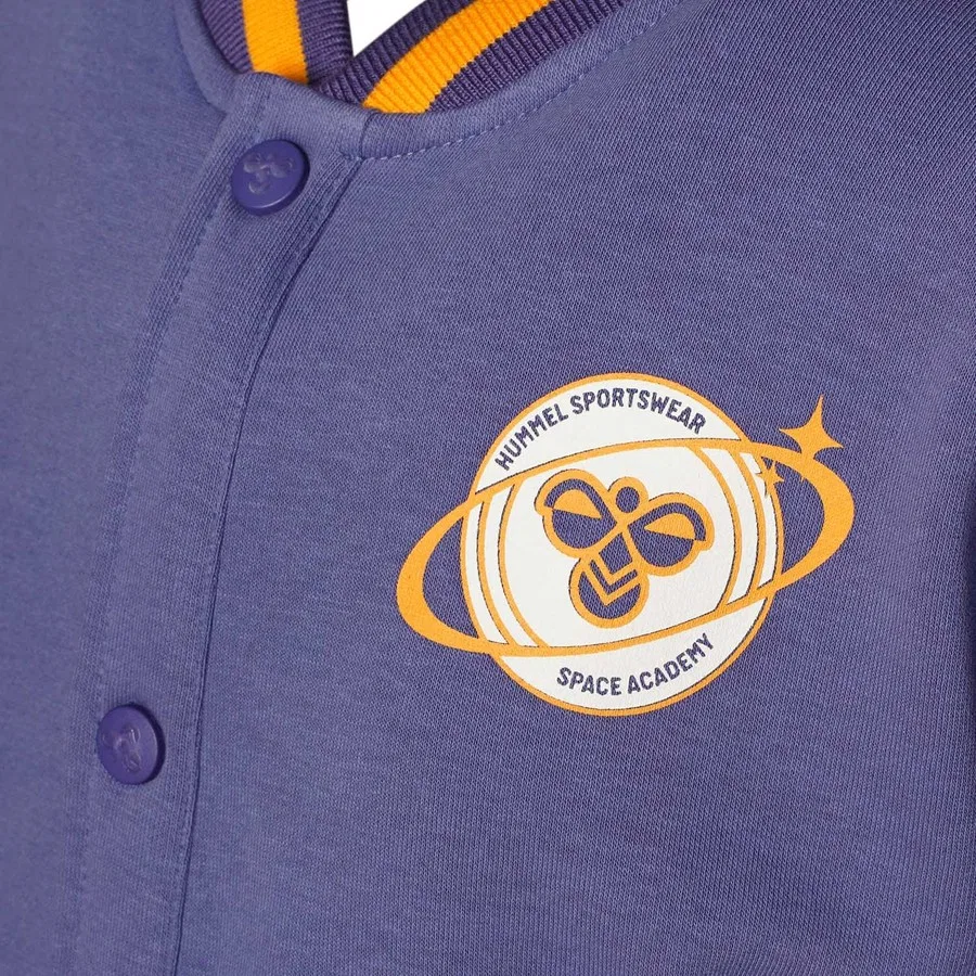 Детский бомбер на молнии с длинным рукавом Seseman Bomber Hummel, Синий — фото 4