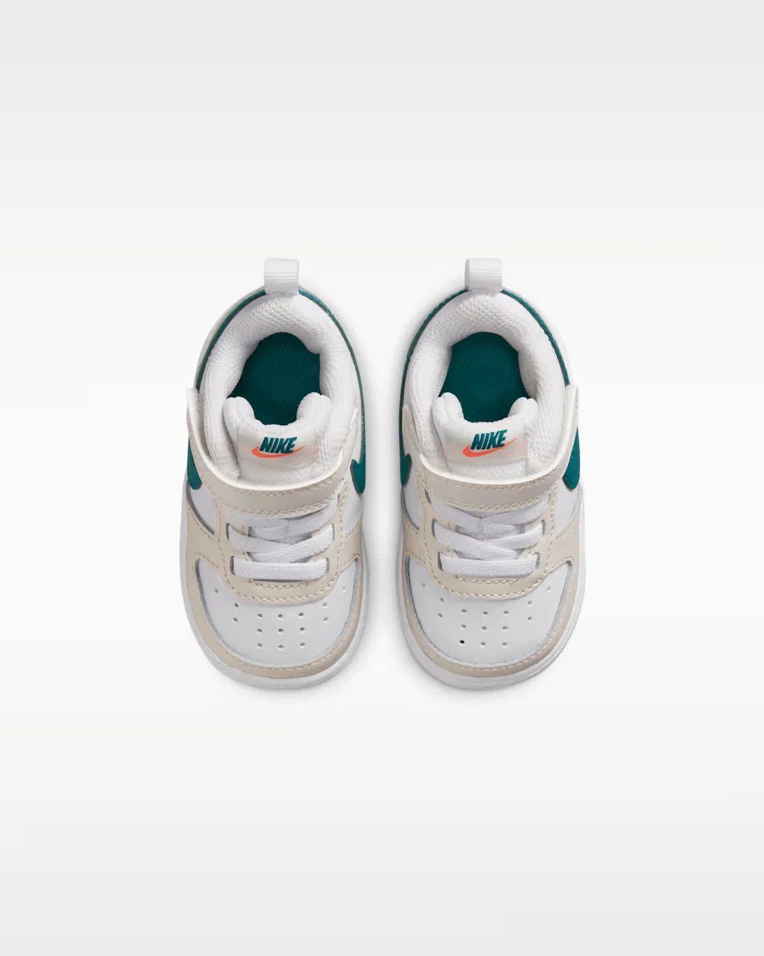 Детская/подростковая обувь Nike Court Borough Low 2, Phantom/White/Total Orange/Bright Spruce — фото 4