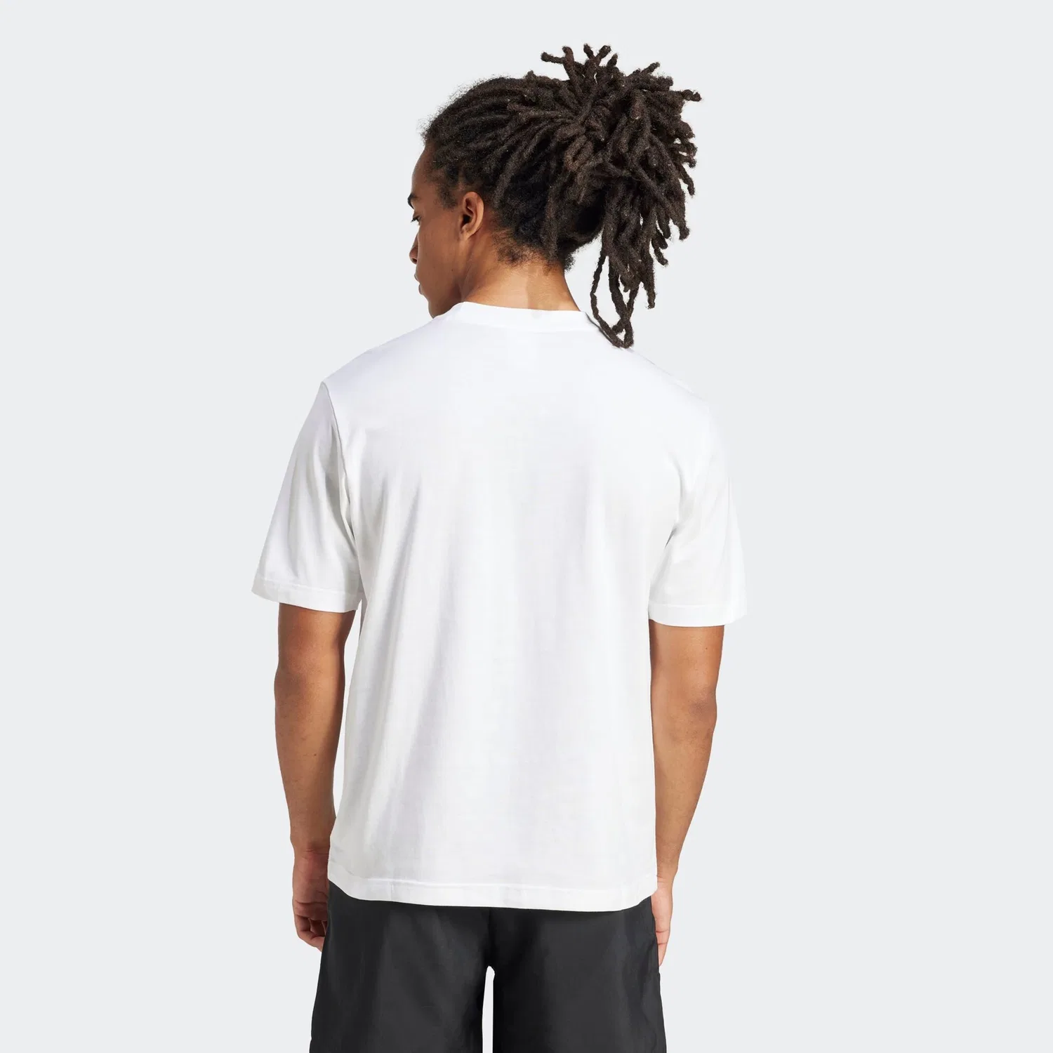 Детская хлопковая футболка с логотипом Adidas Sportswear, White/Black — фото 3