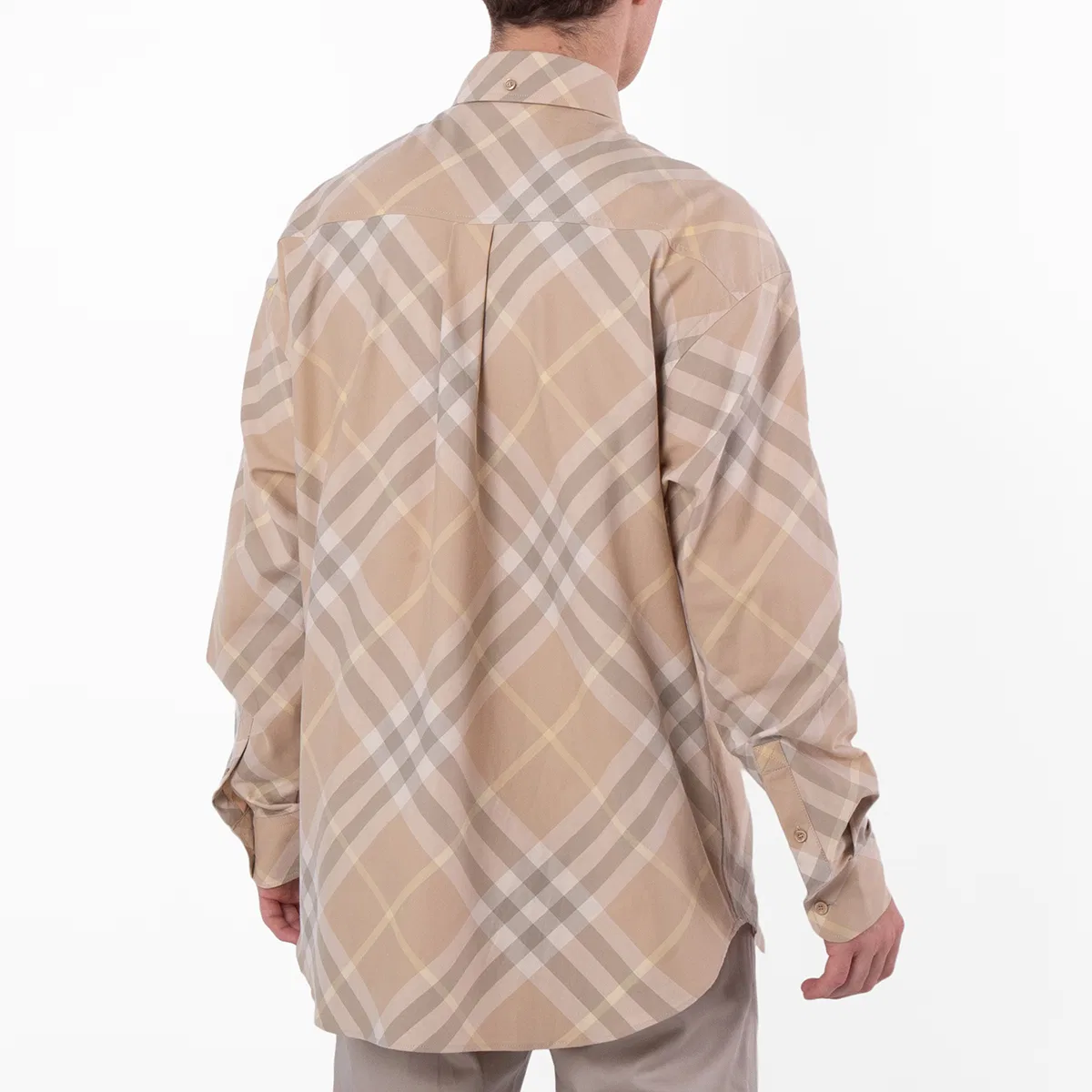 Рубашка с принтом Vintage Check Pattern Cotton Shirt Burberry — фото 4