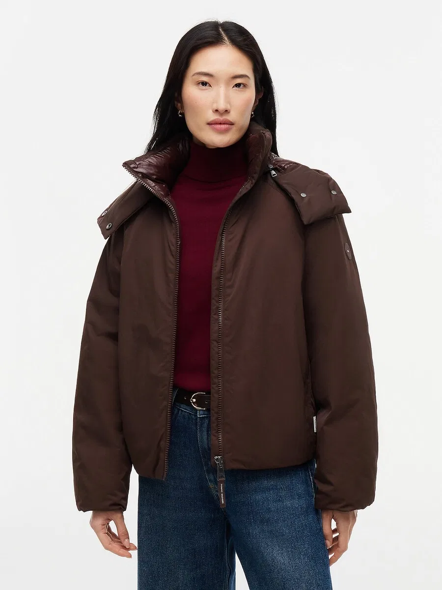 Зимняя куртка TOMMY HILFIGER коричневого цвета — фото 2
