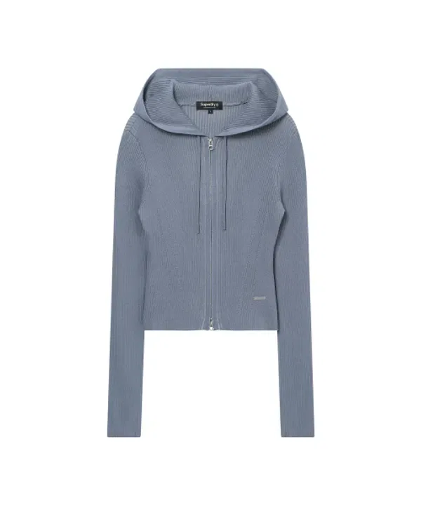 Женский вязаный джемпер с винтажным эффектом Superdry, синий — фото 2