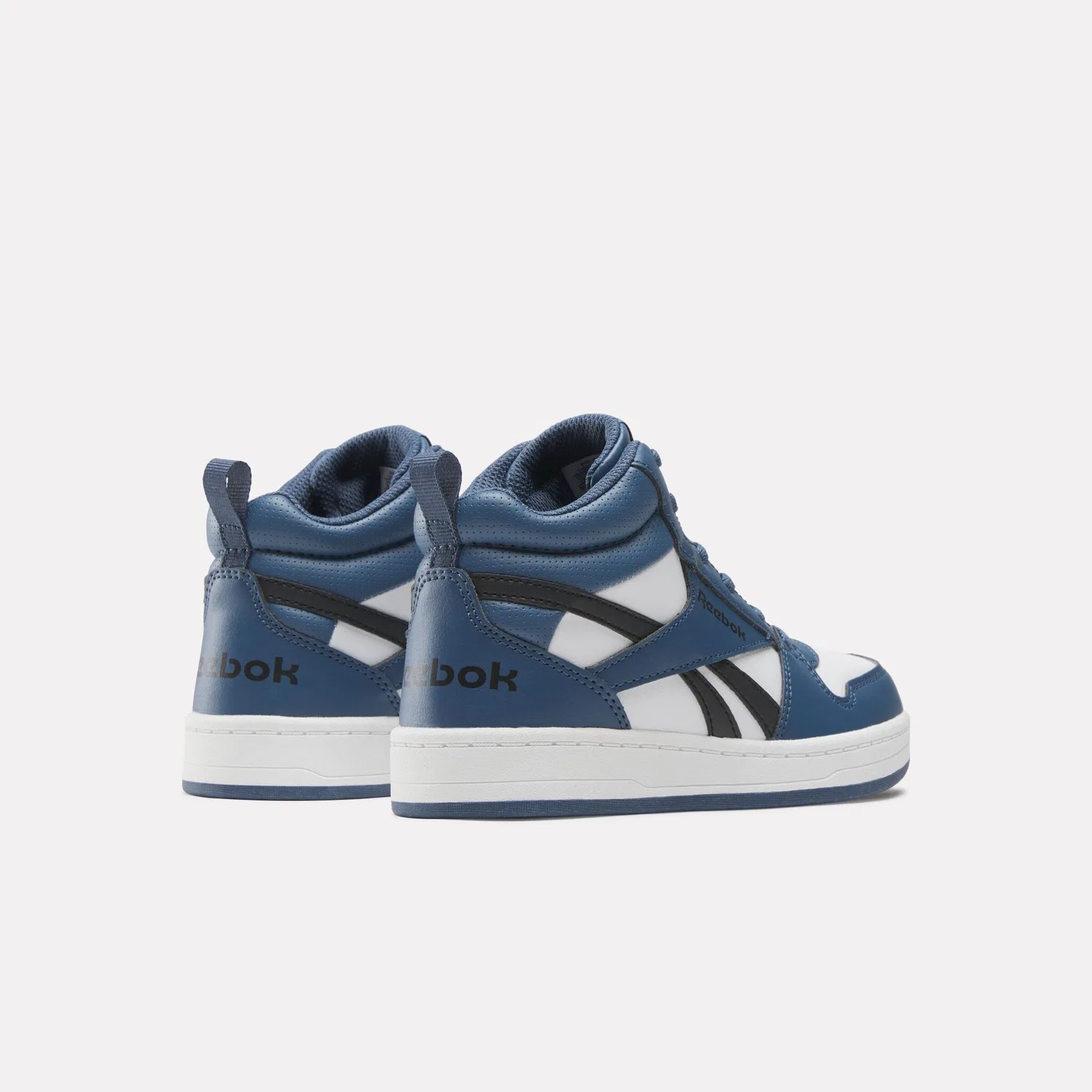 Детские кроссовки на шнуровке Reebok Royal Prime Mid 2.0 Reebok Classic, White/Shadow/Washed Black — фото 4