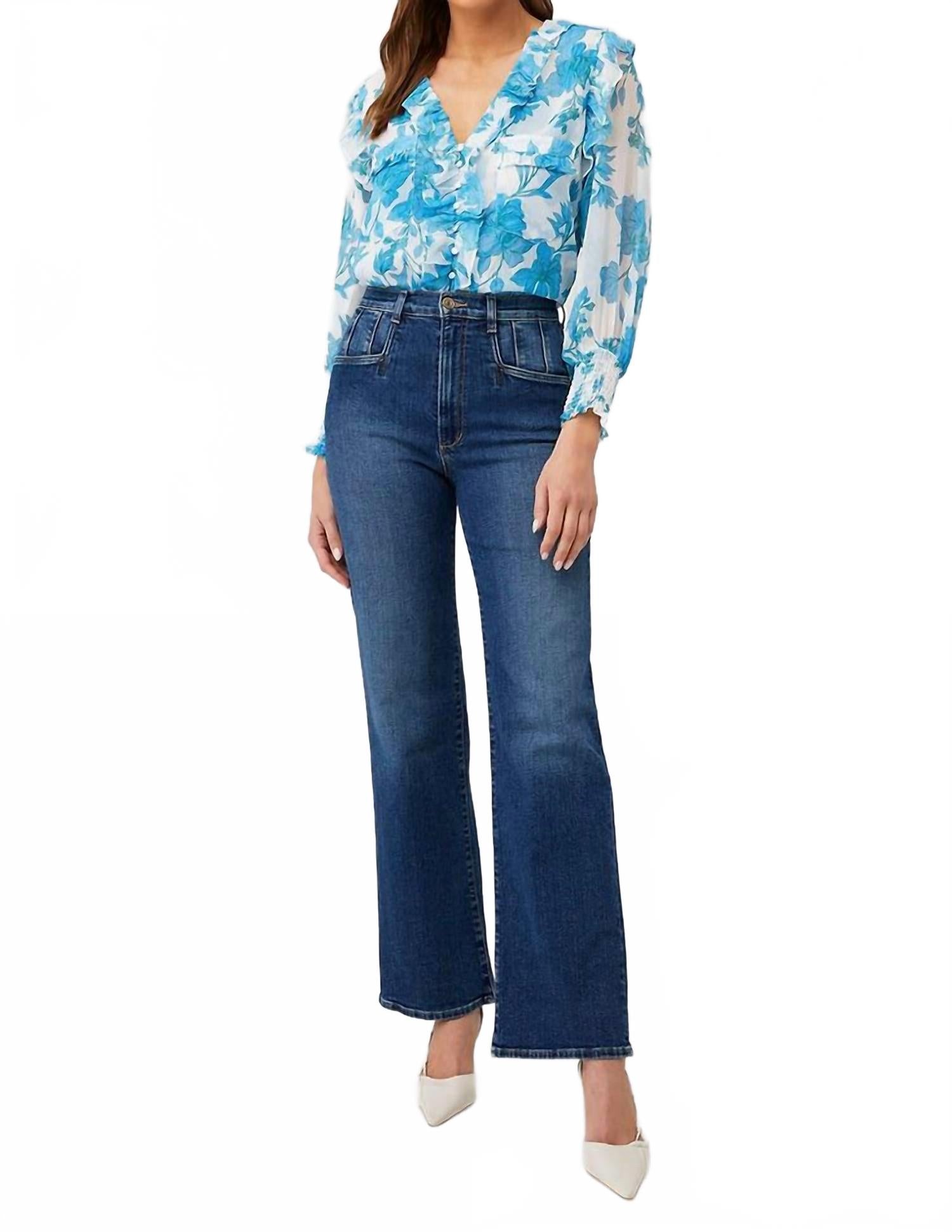 

Misa Los Angeles Топ Sasha синего цвета