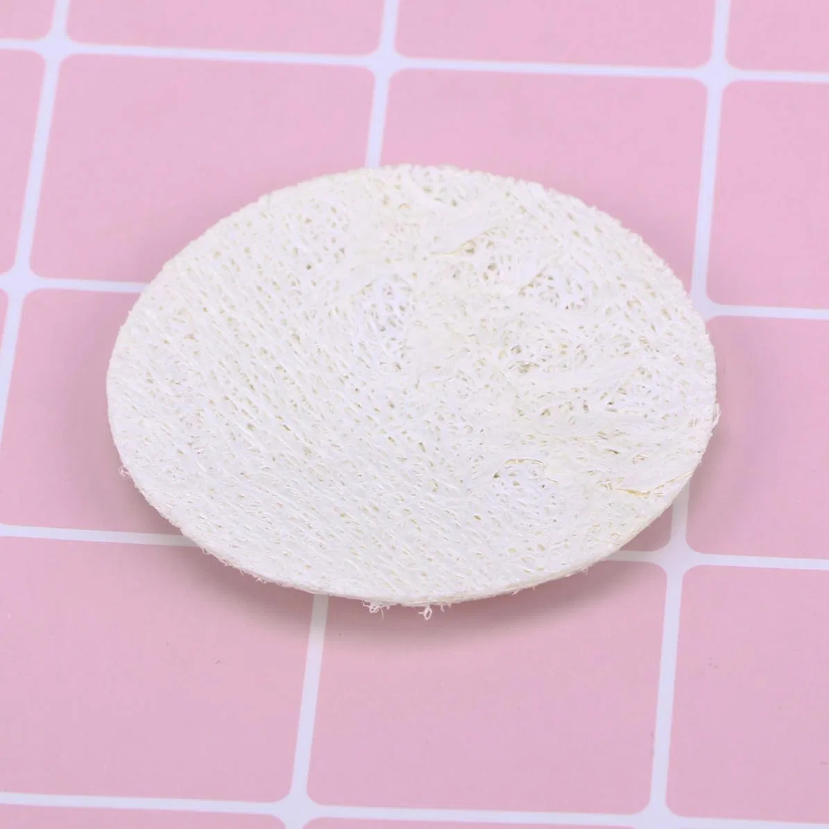Диски для снятия макияжа из люфы, SOESFOUFU, 50 шт, 6x6x0.2 см — фото 3
