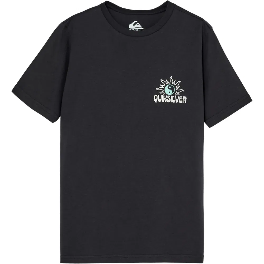 Детская футболка для мальчиков с коротким рукавом Quiksilver Fusion, Black