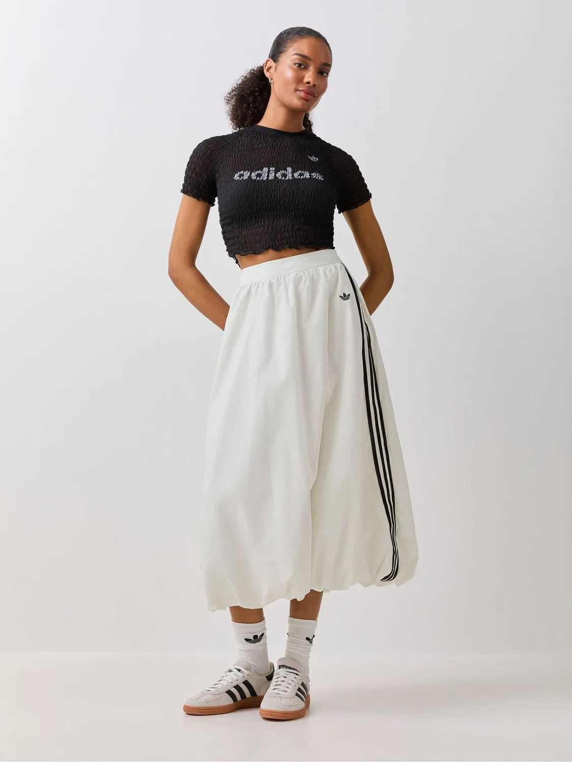 Юбка-баллон adidas Originals, белый