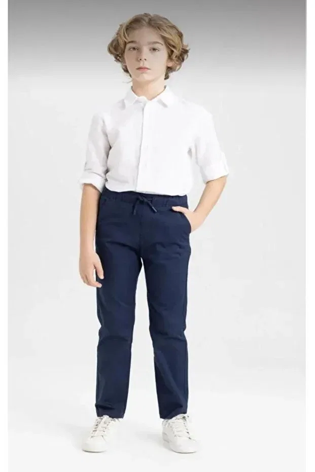 Детские брюки для девочек хлопковые Generic Brands, Navy Blue