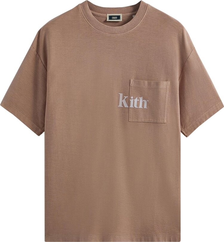 

Футболка Kith Quinn Tee 'Morganite', розовый