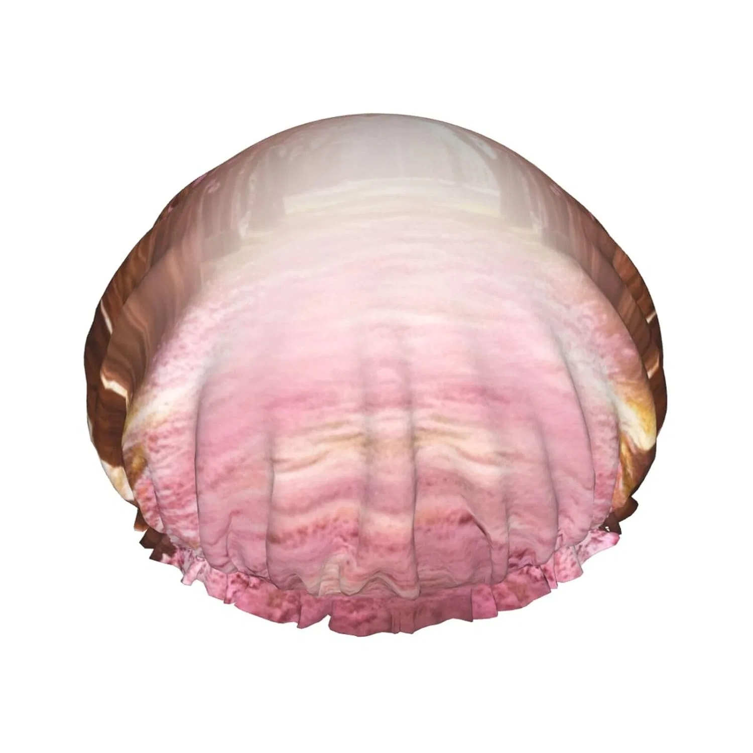 Двойная водонепроницаемая шапочка для душа с принтом Romantic Tunnel of Pink Flowers Trees, ZaKhs, 27 см
