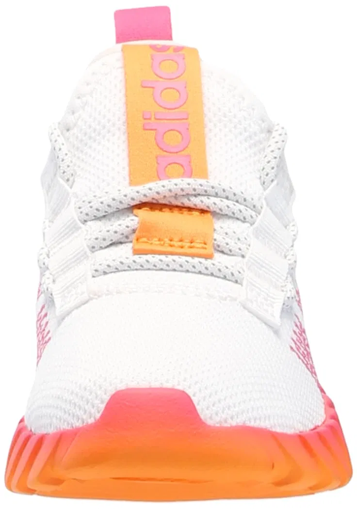 Детские кроссовки для мальчиков с закрытым носком Kaptir Flow Adidas, White Pulse Magenta Crew Orange — фото 2