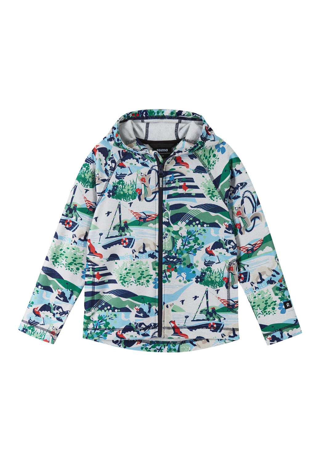 

Толстовка Reima Kapuzenpullover Haave, цвет Green Clay