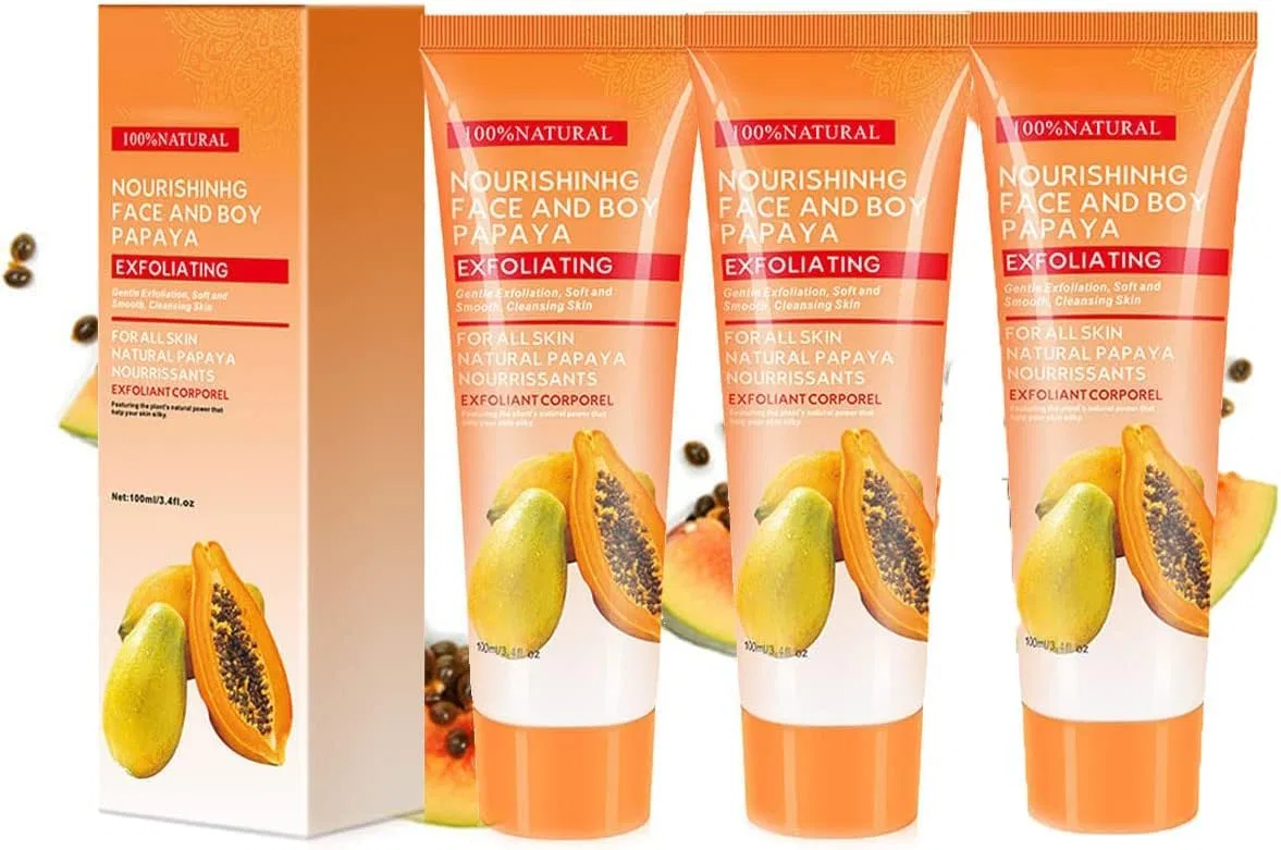 Скраб для лица и тела отшелушивающий, Papaya Whitening, 100 мл, 3 шт. Sjfscqr