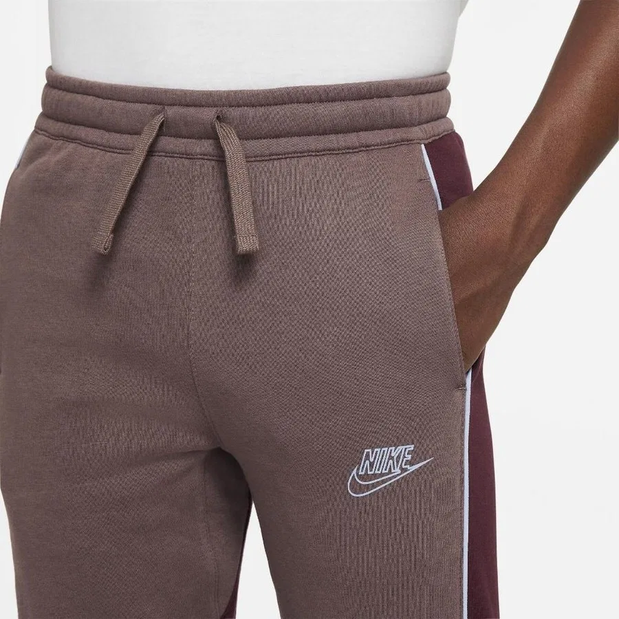 Детские спортивные штаны из флиса Nike, Бордовый — фото 3