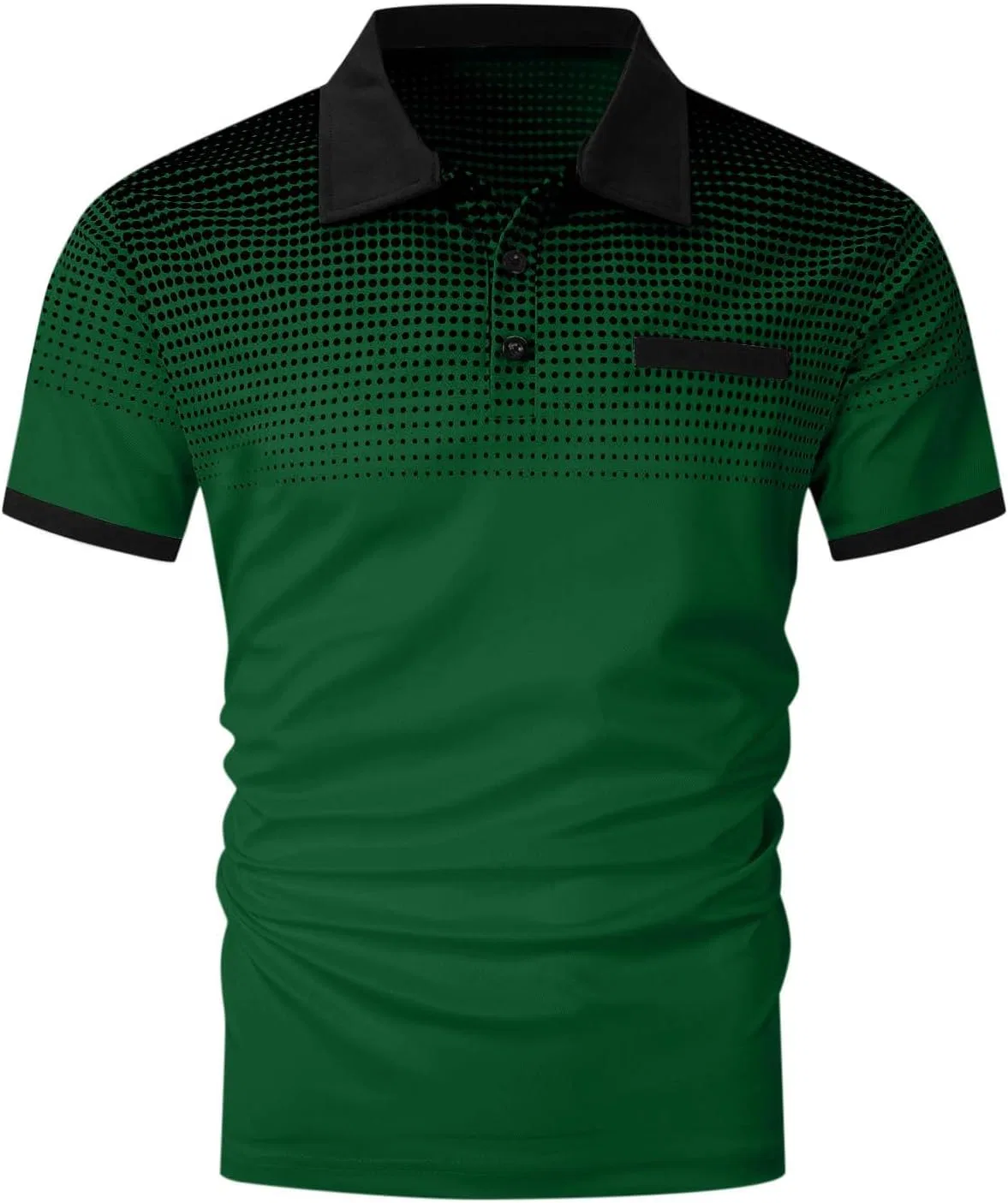 Мужская футболка с цветовым блоком Color Block Slim Fit, Army Green — фото 4