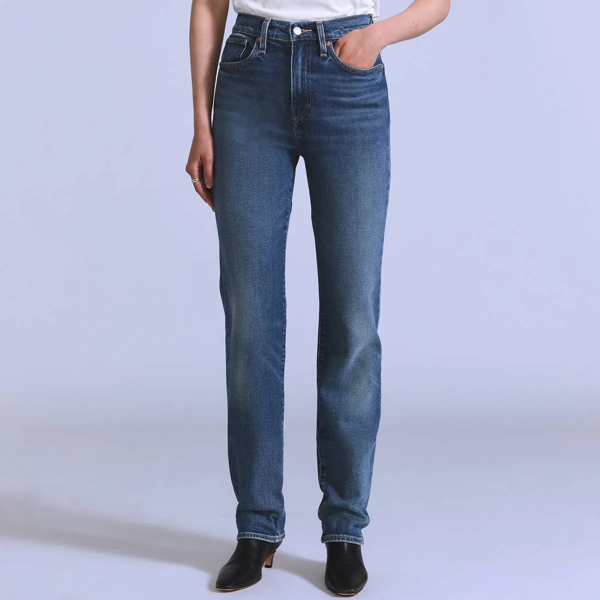 Женские узкие джинсы Levi's, Octave - Blue — фото 2