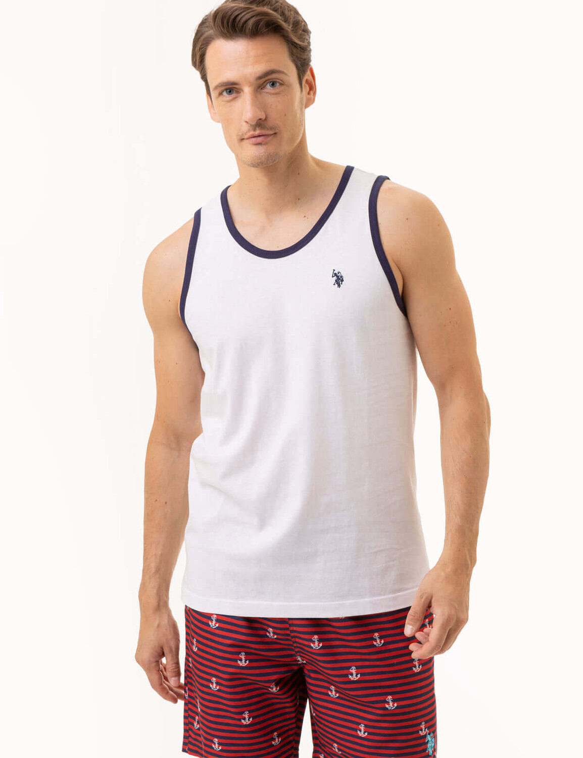 

Майка U.S. Polo Assn. Contrast Trim Jersey, белый