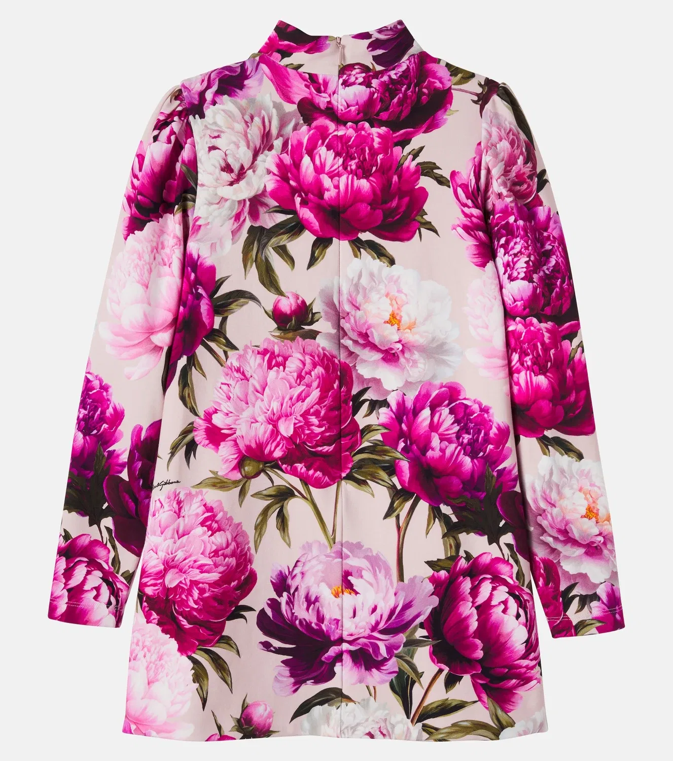 Нарядное платье с цветочным принтом Dolce&Gabbana Kids, розовый — фото 3