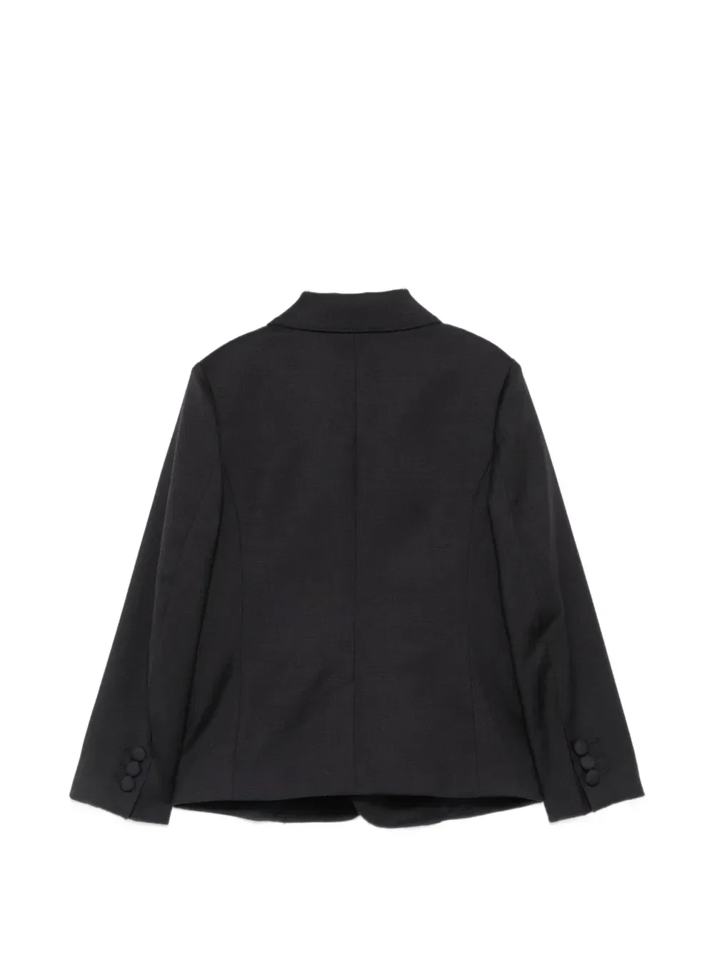 Однобортная куртка с логотипом Emporio Armani Kids, черный — фото 2