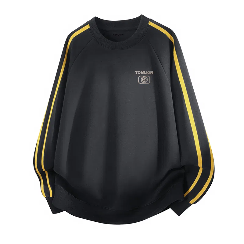 Детское свитшот с цветовой блокировкой Tonlion, Deep Gray