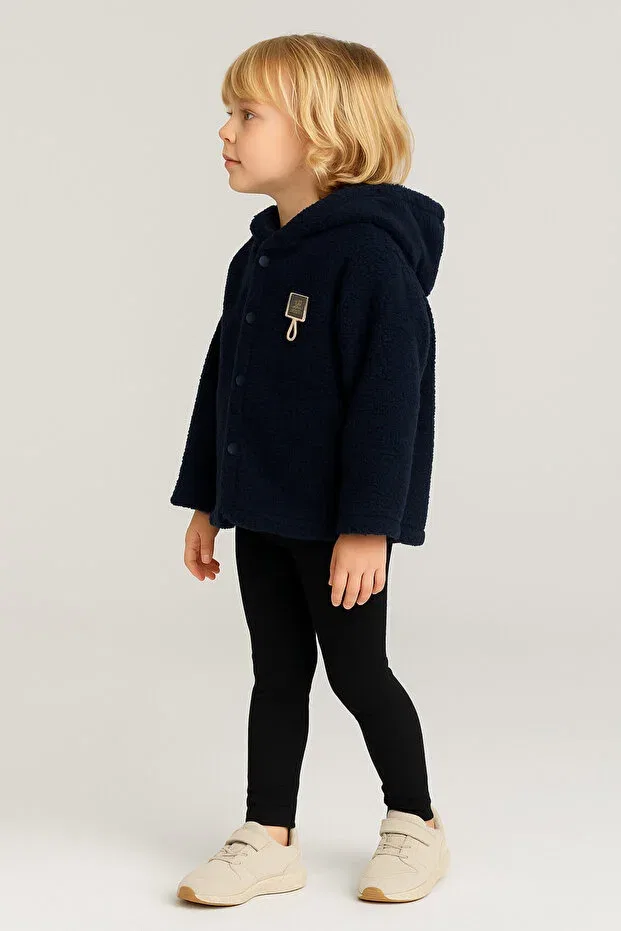 Детский кардиган для мальчиков с капюшоном Minibambi, Navy Blue — фото 2