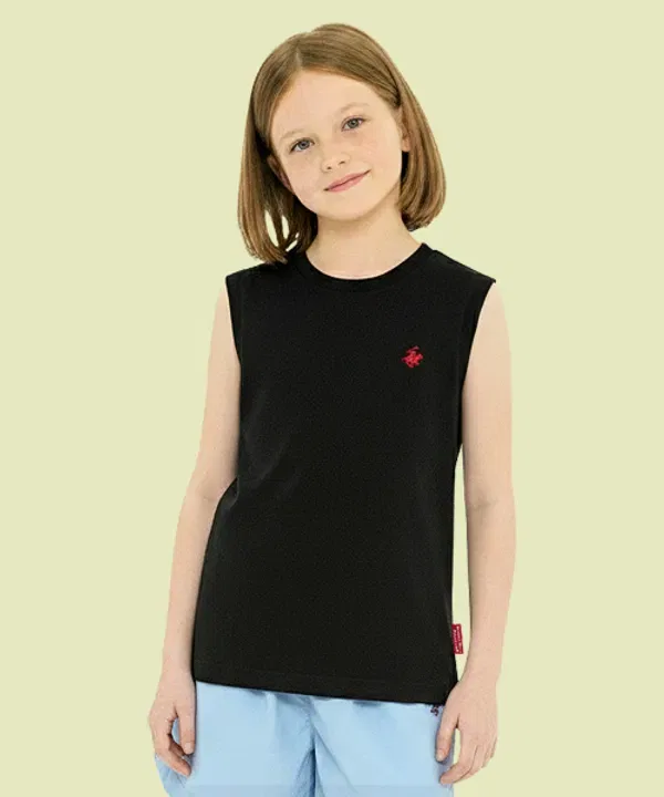 Майка базовая, Beverly Hills Polo Club Kids, черный