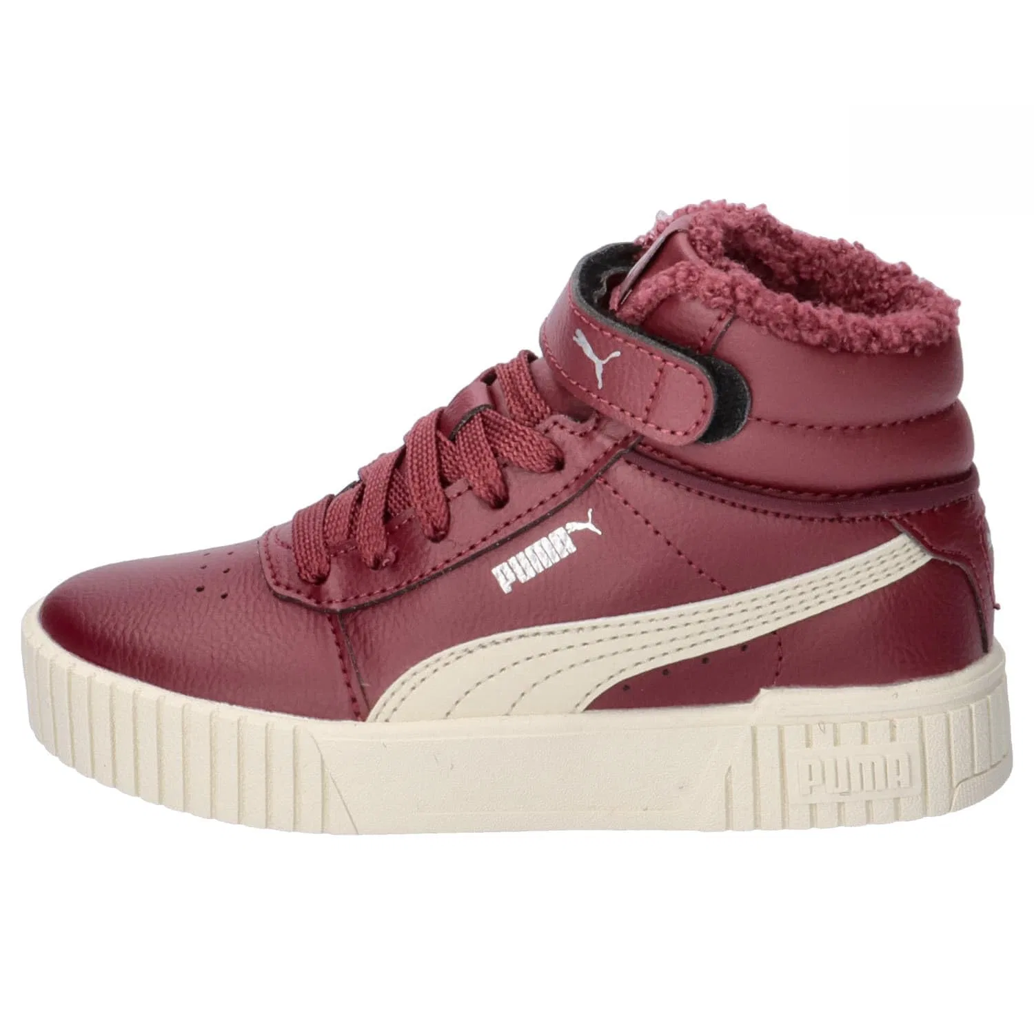 Детские кроссовки для девочек Cute 2.0 Mid Wtr Ps PUMA, Dark Jasper Alpine Snow Puma Silver — фото 2