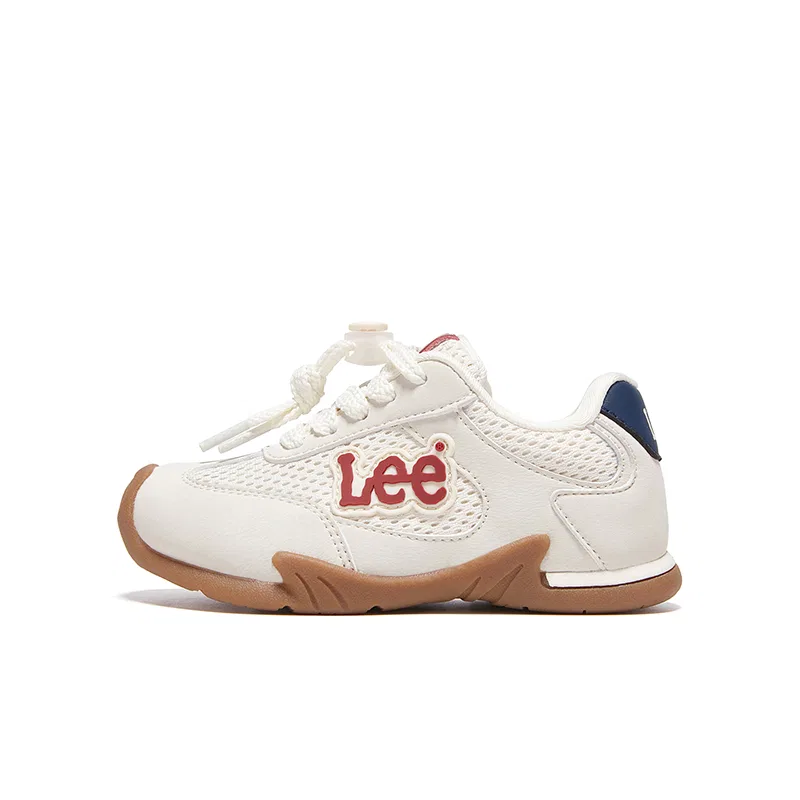 Детские кроссовки с защитой от ударов с низким верхом Beige Blue Lee