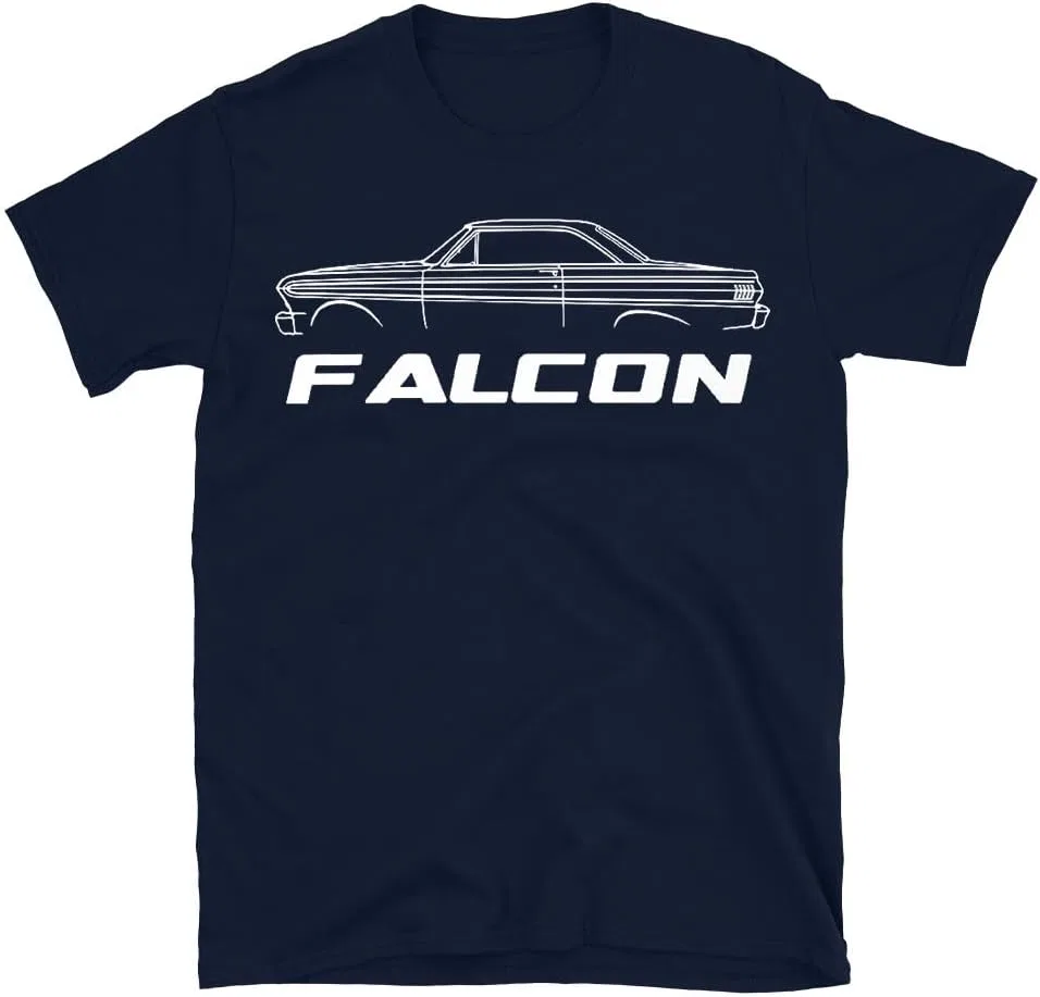 Мужская футболка с классическим автомобилем Falcon 1964, Navy