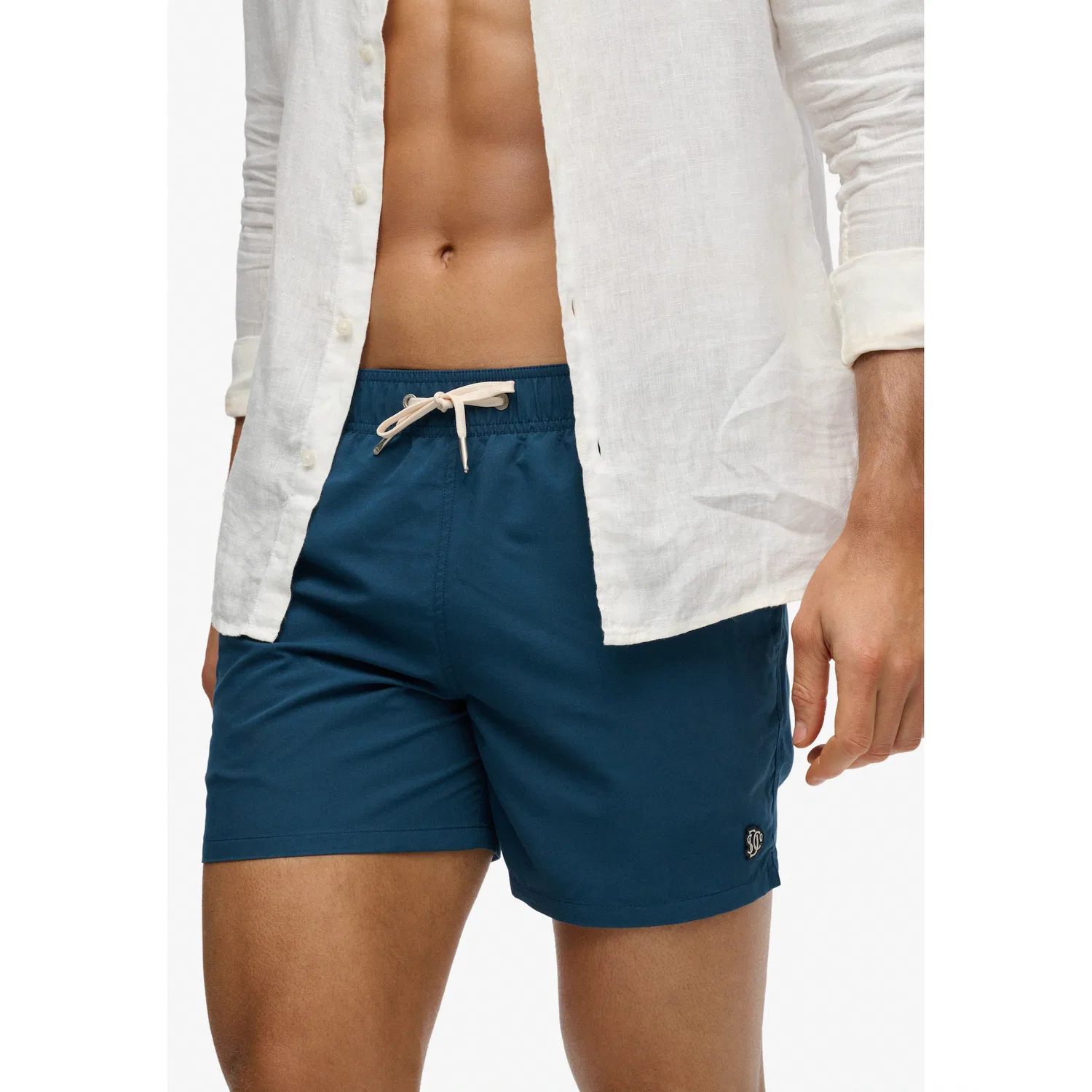 Мужские плавки с вышитым логотипом Superdry, Blue — фото 2