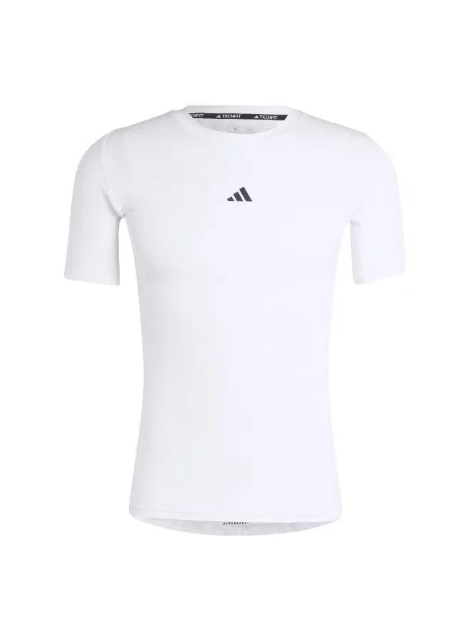 Футболка компрессионная Techfit Adidas, белый — фото 2