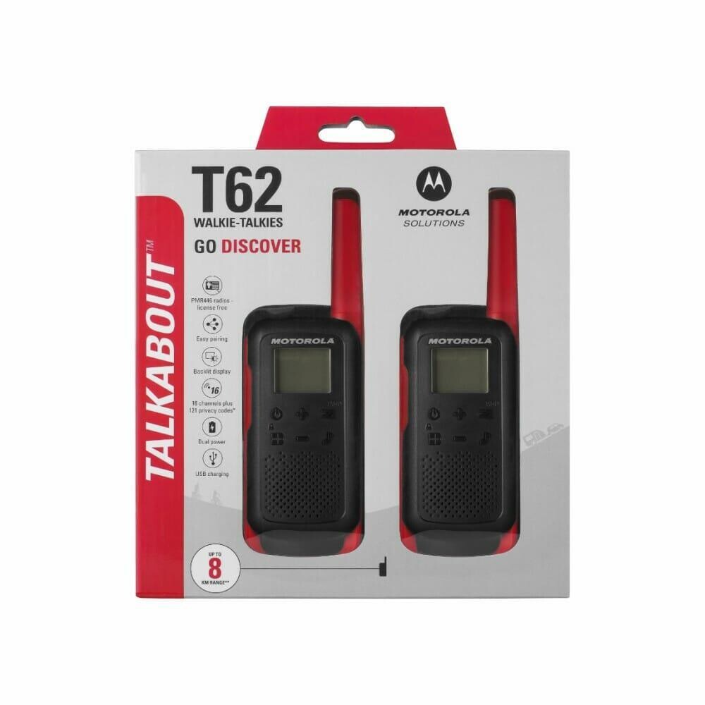 

Портативная радиостанция Motorola Talkabout T62, красный