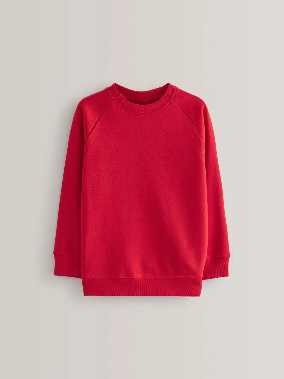 Свитер с круглым вырезом Red Crew Neck School Sweater Next, красный