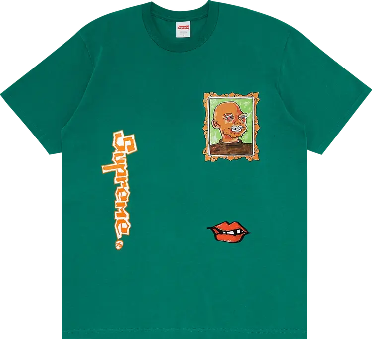 

Футболка Supreme Gonz Portrait Tee 'Light Pine', зеленый