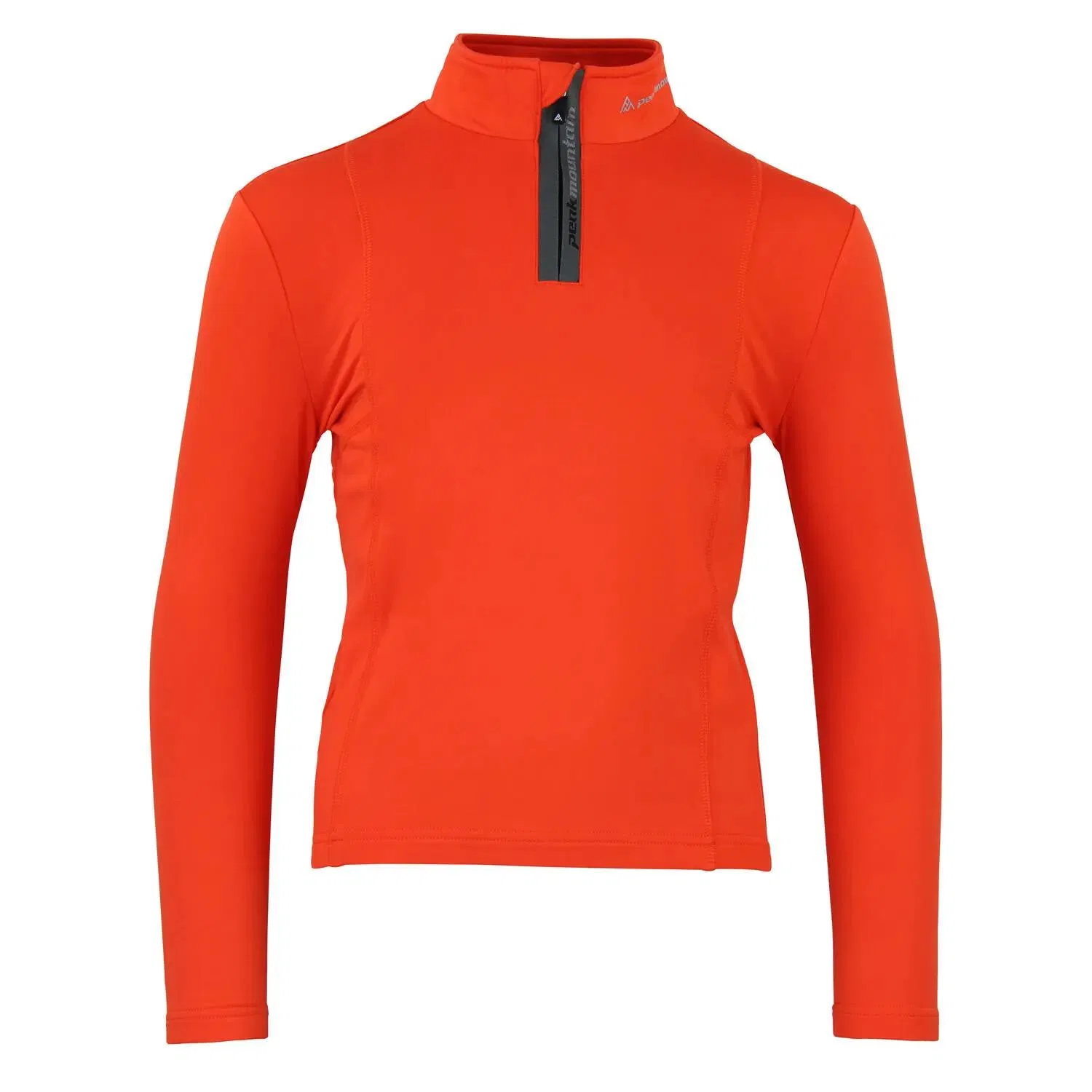 Детская футболка с длинным рукавом и молнией Peak Mountain Ecanevi, Orange