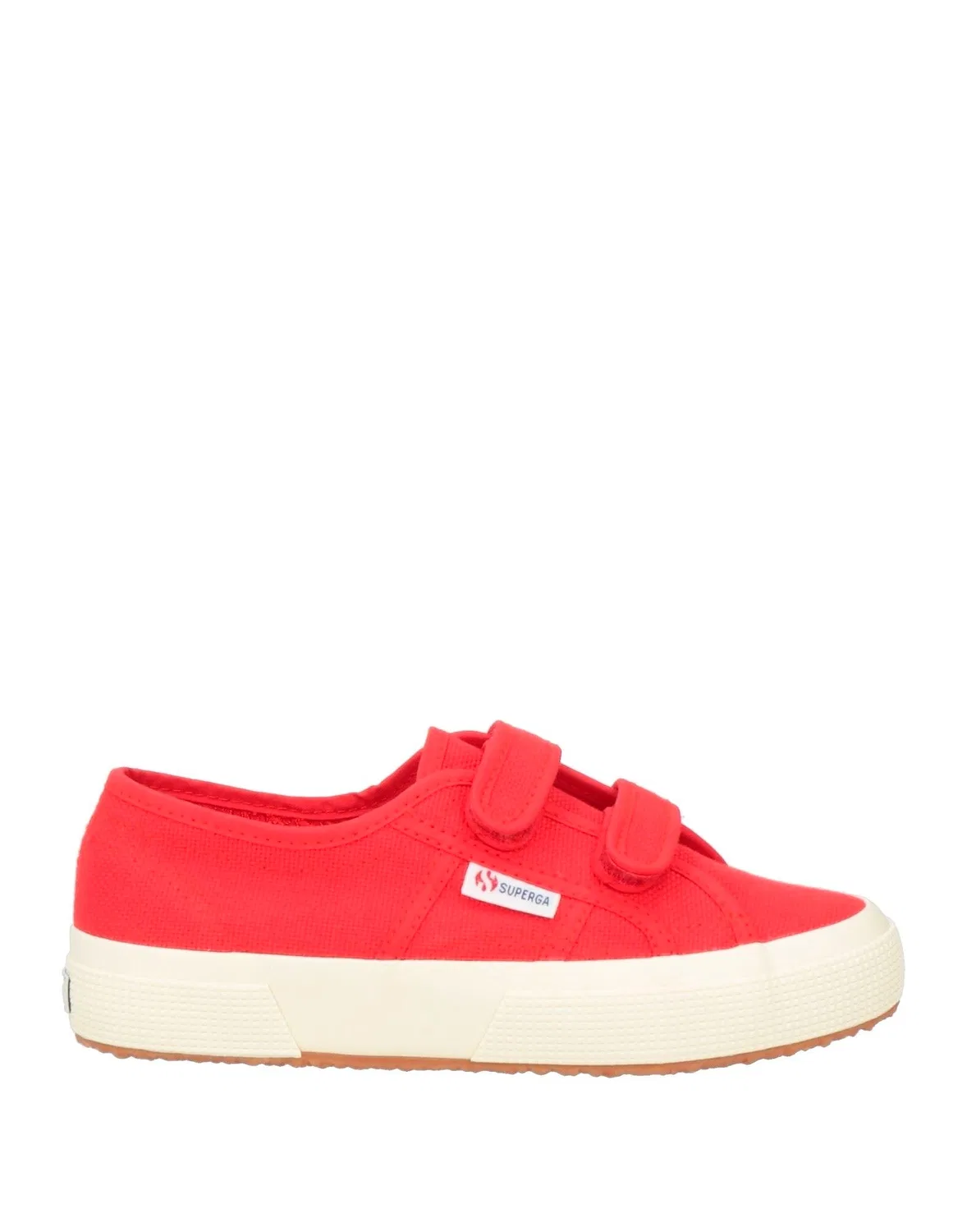 Детские кроссовки для девочек на липучках Superga, красный