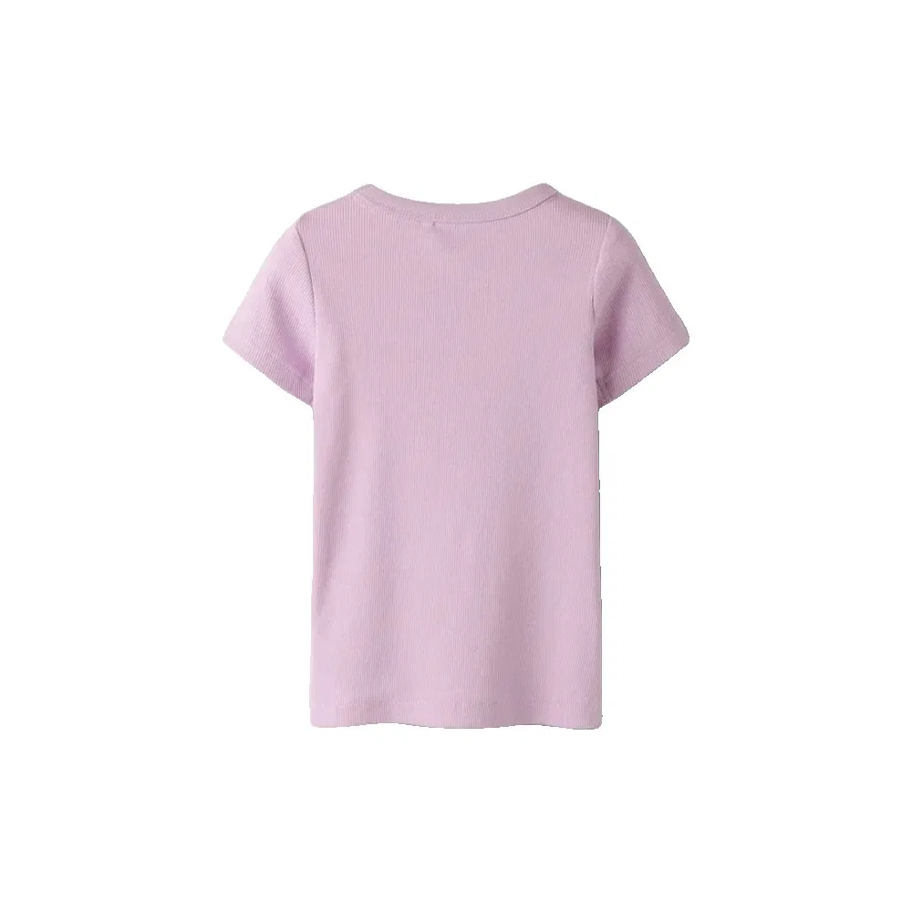 Детская футболка с вышивкой Nakal Slim Short Sleeve T-Shirt Name it, Pink — фото 3