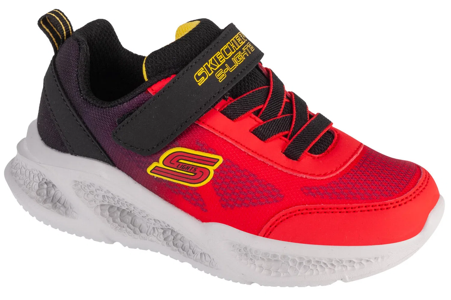 Детские кроссовки для мальчиков с подсветкой Meteor-Lights Krendox Skechers, Rot