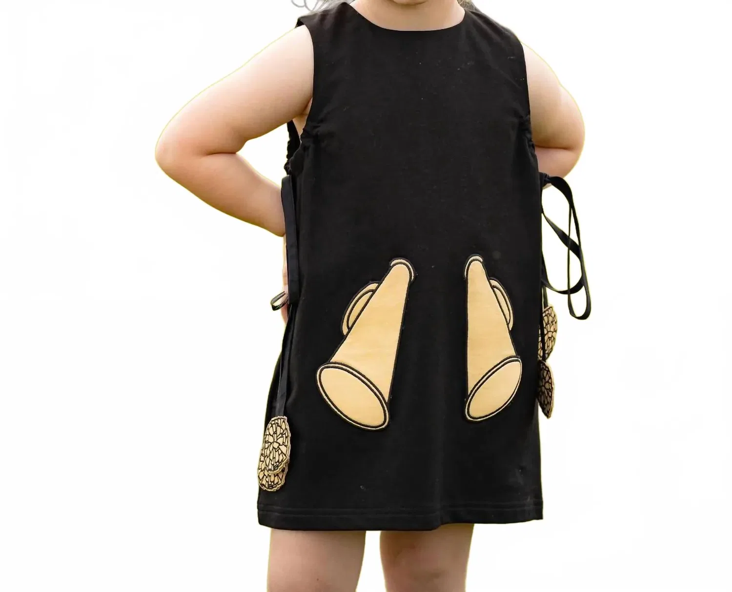 Детский комбинезон с принтом Game Day Jumper The Yellow Lamb, Black And Gold